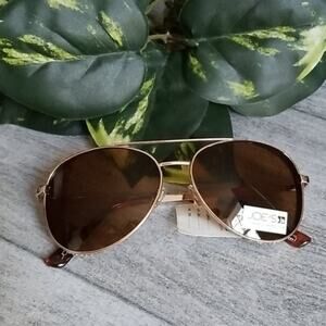 Joe's Jeans Gold 62mm Aviator women's sunglasses NEW